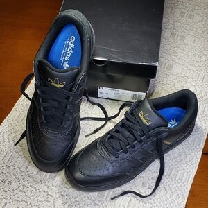 Adidas Tyshawn II Core Black/Black/Green Men's Skate Shoes Size 10.5